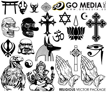 矢量潮流设计元素 Go Media出品矢量素材(set8)-宗教信仰
