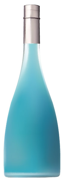逼真绘画矢量素材 AI绘制的逼真酒瓶矢量素材