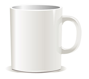其他矢量素材 白色咖啡杯矢量素材